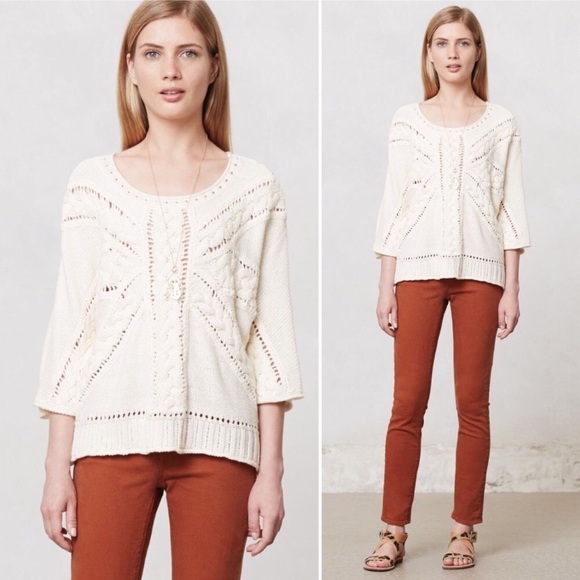 Anthropologie Sweaters - NEW Rosie Neira Cable Knit Lerici Sweater